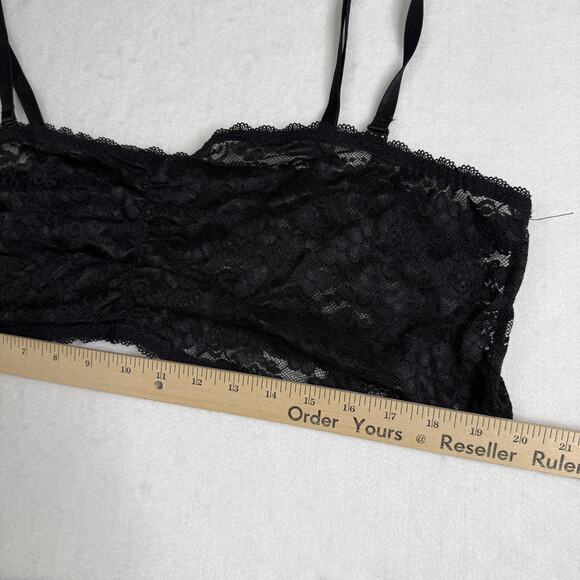 Torrid Curve Bralette Womens Size 4X Black Lace Bandeau Adjustable Straps Plus - Picture 5 of 5